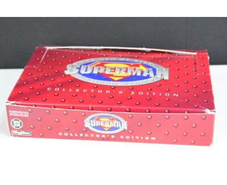 Original Skybox Superman The Man Of Steel Platinum Series Collector's Edition trading cards in point of sale display containi