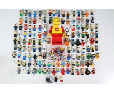 Lego - Around 135 Lego minifigures to include Lego Friends, Spider-Man, Collectable Minifigure Series, Chima, Ninjago, City, 