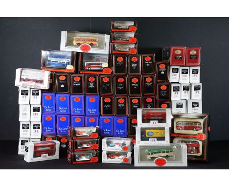 79 Boxed EFE Exclusive First Editions diecast model buses and commercials to include De Luxe Series and OO scale, diecast ex,