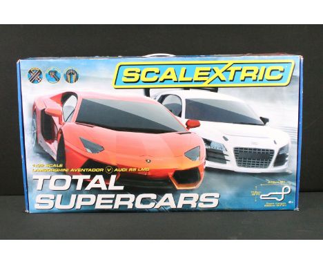 Boxed Scalextric Total Supercars Set, complete missing instructions