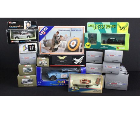 17 boxed diecast models to include Corgi CC50902 The Green Hornet, 9 x Corgi James Bond 007 related models including 04301 Go