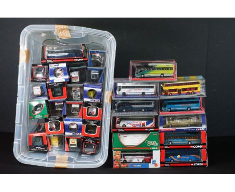 31 Boxed / cased Corgi Original Omnibus diecast model buses to include Limited Edition (OM46201, OM45909, OM46406A, OM46612, 