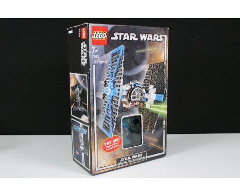 Lego - Boxed Lego Star Wars 7263 TIE Fighter, sealed, box showing squashing and wear