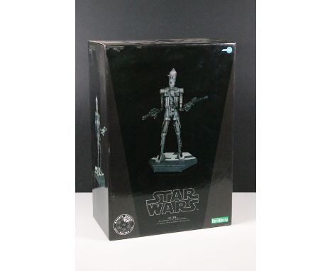 Star Wars - Boxed Kotobukiya ARTFX Bounty Hunter Series 1/7 scale pre-painted IG-88 model kit, sealed and unopened