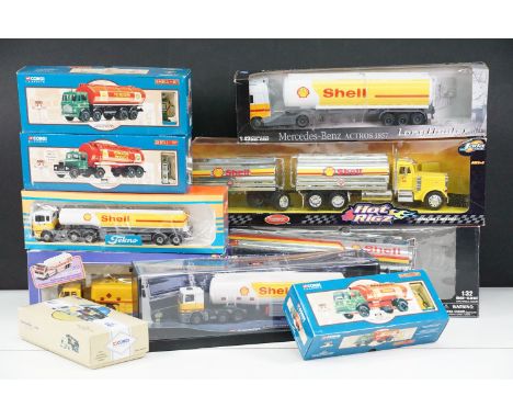 11 boxed commercial diecast models to include featuring Tekno Shell Tanker, 4 x Corgi Classics Limited Edition Shell And BP m