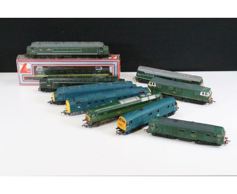 10 OO gauge locomotives to include boxed Lima The Green Howards, Mainline The Manchester Regiment, Lima The Fife &amp; Forfar