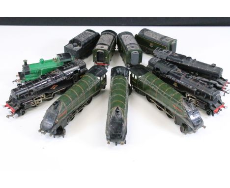 Seven Hornby Dublo locomotives to include Empire of India, Andrew K McCosh, 2-6-4 80054 in black etc