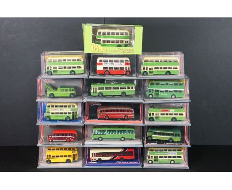 Boxed ltd edn Britbus N6001 Southdown Guy Arab Mk IV Double Decker Bus diecast model plus 15 x cased Corgi diecast model buse