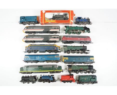 17 OO / HO gauge locomotives to include boxed Hornby Lancashire Yorkshire 627 0-4-0 loco, Hornby InterCity, Lima Melo, Mehano