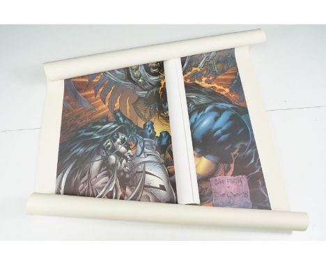 Dynamic Force print featuring Cyberforce / Ash signed by David Finch, Joe Weems V &amp; Steve Firchow ltd edn 50 of 750 plus 