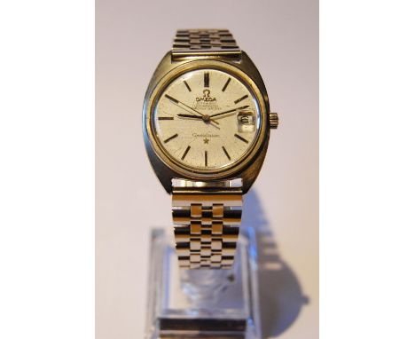 Omega Constellation Chronometer automatic gent's wristwatch, c. 1970s, in stainless steel case with silvered dial, baton indi