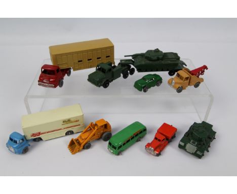 Matchbox - 8 x unboxed models, Bedford Walls Ice Cream lorry # 2, Antar Tank Transporter # 3, Thames Trader Cattle truck # 7,