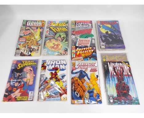 DC - Marvel - Comics. Approx. 50 comics appearing in Excellent condition, mostly in plastic sleeves to include: DC #15 Aug 19