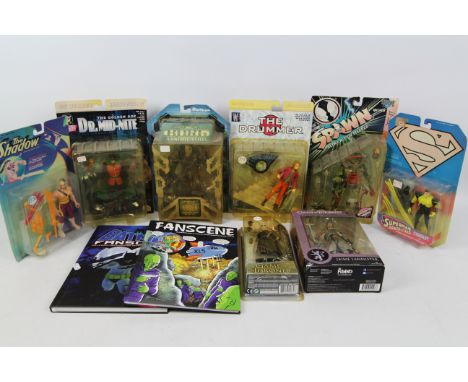 Funko - McFarlane - DC Direct - Other - A mixed collection of carded action figures in various scales, with two action figure