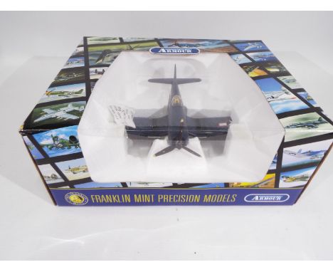 Franklin Mint - A 1:48 scale Armour Collection model # B11B810 F4U Corsair VMF-214, model appears M (unchecked for completene