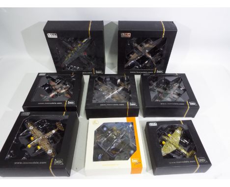 IXO - Eight diecast model aircraft in 1:72 and 1:144 scale, models appear M (unchecked for completeness) and are contained in