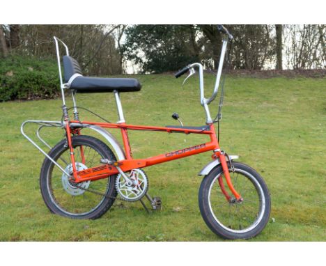 Raleigh - A Mk1 Raleigh Chopper in classic Brilliant Orange. It is rare to find one of these bikes in such totally original a