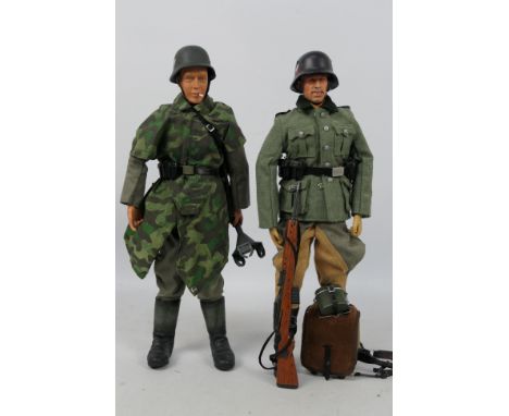 Dragon - DiD - M&amp;C - Two unboxed 1:6 scale WW2 German action figures by M&amp;C and Dragon /DiD. Whilst figures and acces