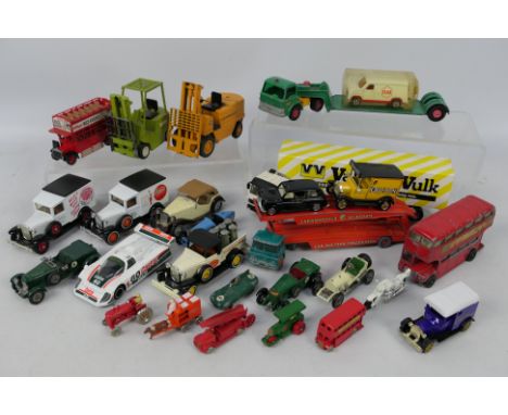 Matchbox - Corgi - Conrad - Joal - Solido - 27 x unboxed models including Matchbox 40 th Anniversary vehicles, Clark fork lif