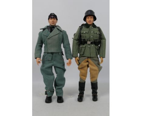 Dragon - DiD - Two unboxed 1:6 scale WW2 German action figures. Whilst figures and accessories appear to be in Good - Very co