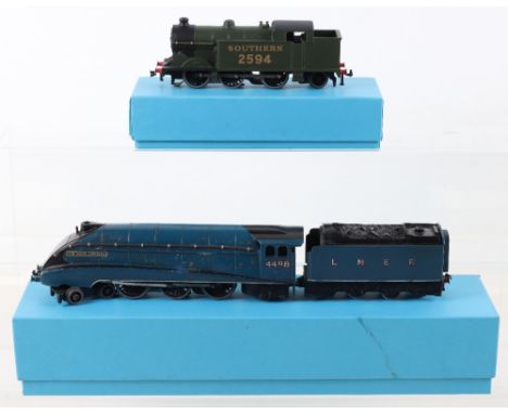 Hornby Dublo 3-rail EDL1 Sir Nigel Gresley locomotive and tender, 4-6-2 engine No,4498 and bogie LNER tender in blue livery, 