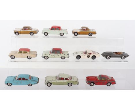 Quantity Play worn Corgi cars, including218 Aston Martin DB4, 224 Bentley Continental Sports Saloon, 238 Jaguar Mk X Saloon, 