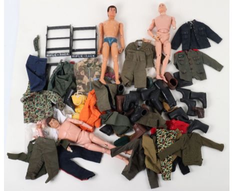 A Large Quantity of Vintage Action Man uniforms, Accessories &amp; Dolls, all in fair to excellent condition (A.Lot) .