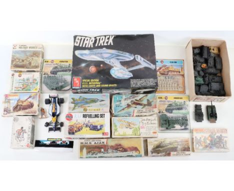 A Small Quantity Of Model Kits, Airfix R.A.F. Refueling set 1-72 scale, Airfix H0/00 Tiger Tank, 2 x  Assault Gun kits ,Airfi