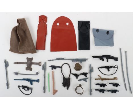 A small quantity of weapons/accessories including, 5 x Imperial blasters,IG 88 rifle, AT AT Driver laser rifle, Rebel rifle, 