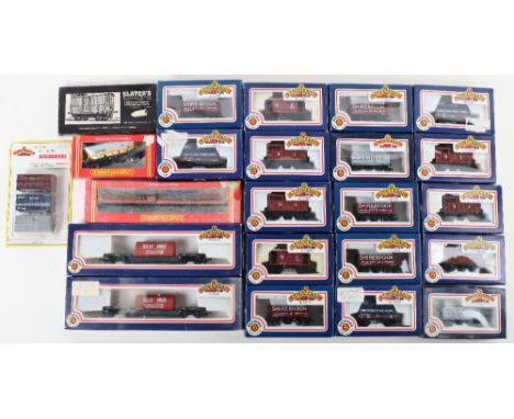 Nineteen  00 Gauge Boxed Bachman Branch-Line Rolling Stock,  including: 5 x 33-101 Shirebrook 7 plank wagon,3 x 33-976 LNER p