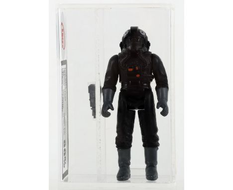 Vintage Kenner/Palitoy Star Wars Tie Fighter Pilot 3 ¾ inches UKG 80% Graded Figure, Figure 80% Paint 85% ©1982 L.F.L Made In