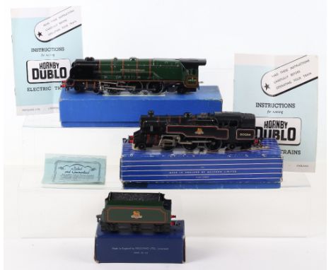 Hornby Dublo 3-rail boxed EDL12 Duchess of Montrose locomotive and tender, 4-6-2 locomotive 46232 and D12 tender, gloss green