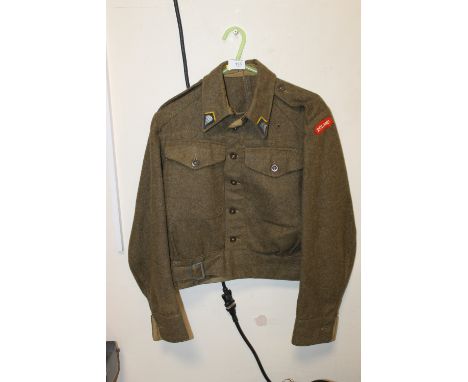 A RARE WW2 FIRST POLISH INDEPENDENT PARACHUTE BRIGADE BATTLEDRESS BLOUSE, 1945 DATED