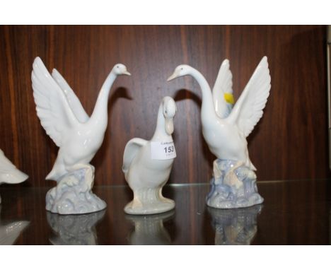 THREE NAO GEESE FIGURES