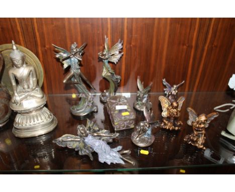 A QUANTITY OF VERONESE STYLE FIGURES TO INC A VERONESE FAIRY TRINKET BOX