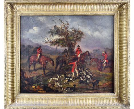 Circle of Henry Thomas Alken (English, 1784-1851) A hunting scene Oil on canvas  Property of a gentleman From the collection 