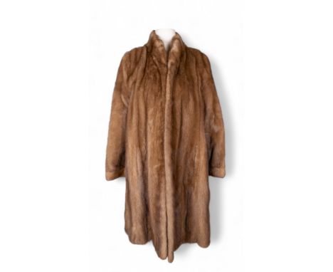 A vintage blonde mink coat 