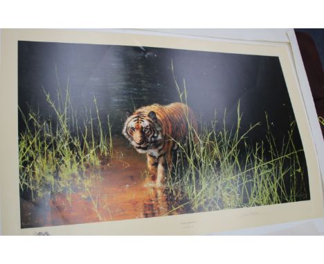 DAVID SHEPHERD (b. 1931) 'JUNGLE GENTLEMAN' PRINT signed i pencil in the margin 44cm x 74cm 