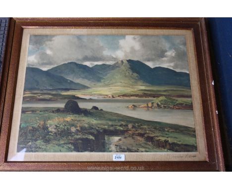 Maurice Canning Wilks: a signed Print of an Irish landscape