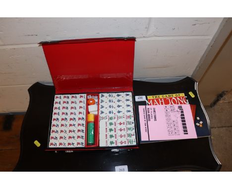 A Mahjong set and book
