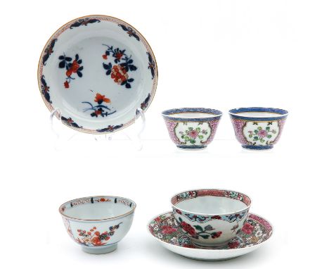 Including 4 cups and 2 saucers, saucers are 12 cm. in diameter, in diverse conditions.