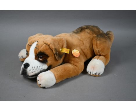 Steiff boxer-dog puppy, 42 cm long 