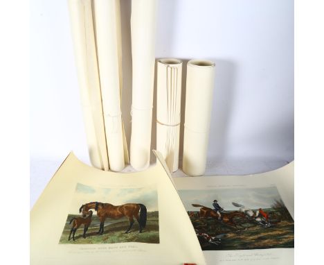 26 various Antique prints, all hunting scenes 