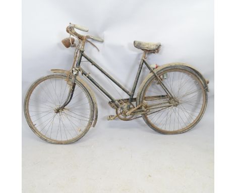 A vintage Triumph ladies' road bike. 