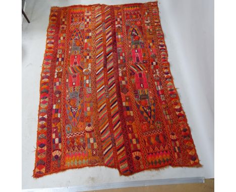 An Iranian Kilim rug. 240cm x 160cmThis rug was probably originally a single runner that has been cut and re-joined to form a