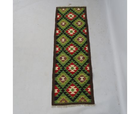 A Maimana Kilim runner, 201 x 64cm 