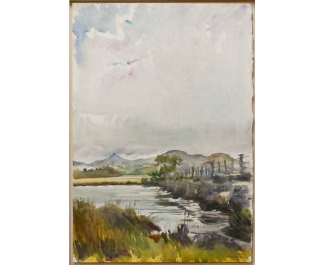 Howard Morgan (1949-2020) - Snowdonia landscape, watercolour, signed and dated '93 lower right, 55 x 38 cm