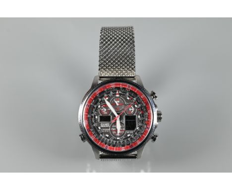 A gents Citizen limited edition Red Arrows wristwatch, no. 2,890 of 5,000, model no. JY8039, eco-drive movement,&nbsp; c/with