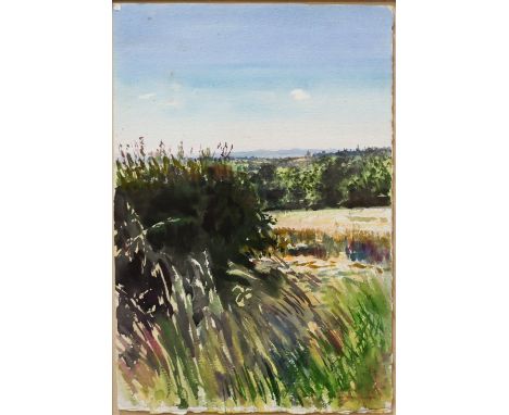 Howard Morgan (1949-2020) - 'Nr Leominster', watercolour, signed and dated '97, 56.5 x 38 cm