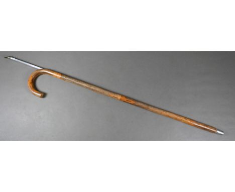 A horse-measure walking stick, to/w two antique carved bamboo swordsticks, a thorn stick with pheasant's head pommel, two mal